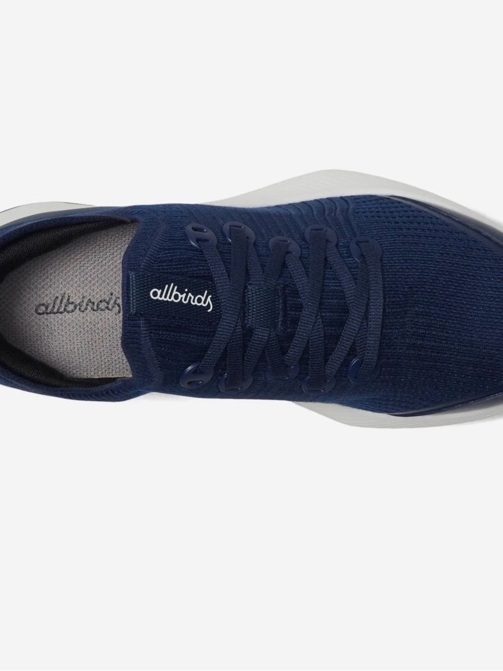 allbirds Tree Glider Navy and White Athletic Shoes - Picture 2 of 7